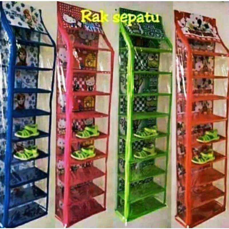 RAK SEPATU GANTUNG MURAH - TEMPAT SEPATU PLASTIK