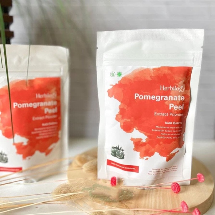 

tradisional-minuman- herbilogy pomegranate peel extract powder (kulit delima) 100g -minuman-