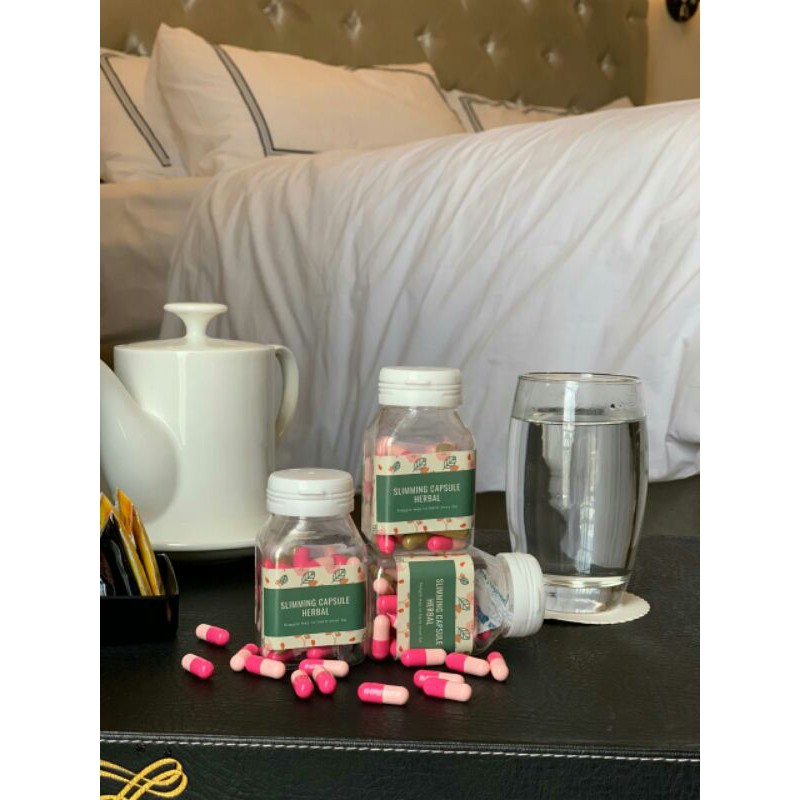 Paket SLIMMING CAPSULE HERBAL (15 pink + 8 hijau )  MIX