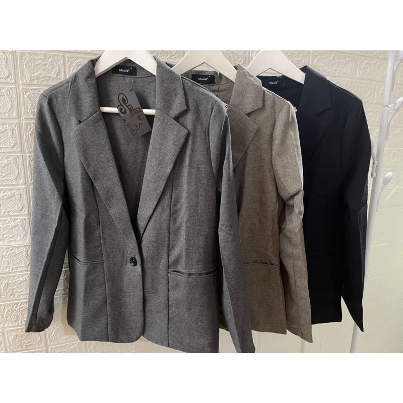 Blazer Kerja Wanita Blanik Premium / Blazer Kantoran formal