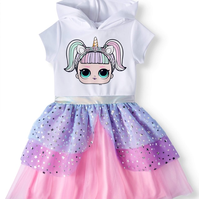 LOL Cosplay Tutu Tulle Dress With Hood lol surprise