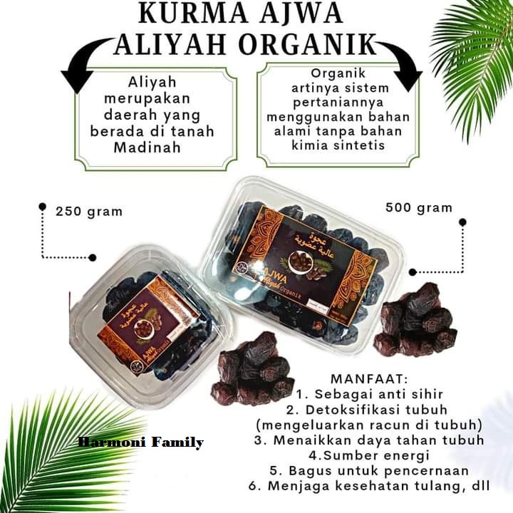 

Kurma Ajwa Aliyah 1Kg Asli Original 100% Kurma Nabi