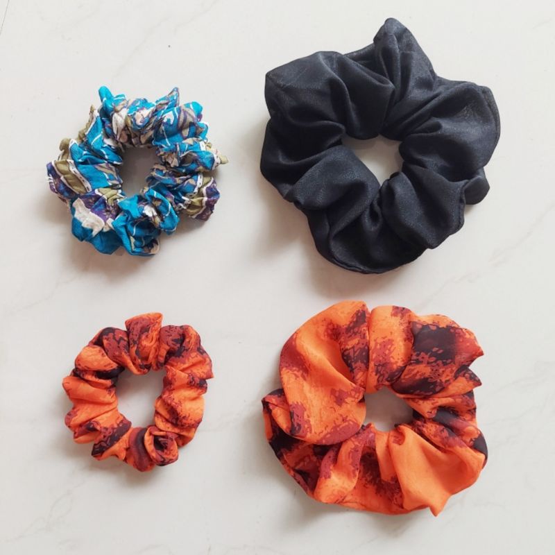 Scrunchie Ikat Rambut Kunciran Handmade Scrunchies Cantik