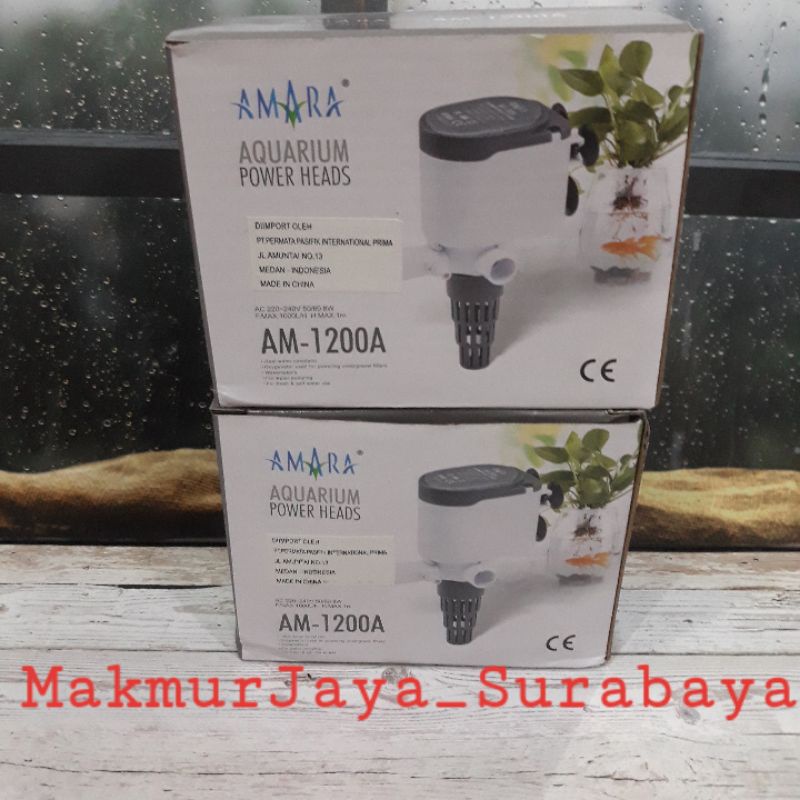 AMARA AM 1200 A power head pompa air aquarium