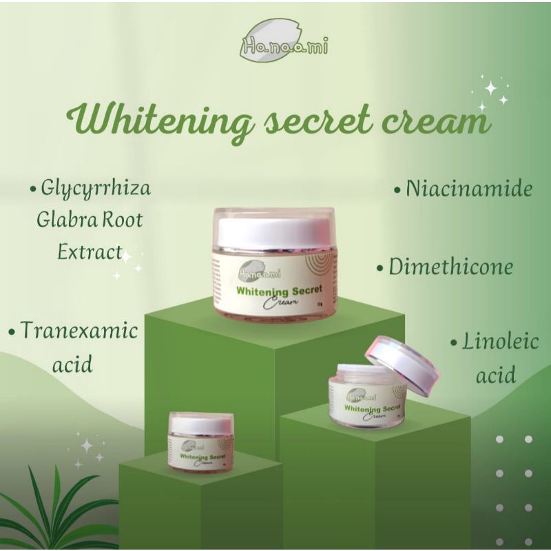 whitenin secret cream hanaami /hanaami/ cream pemutih ketiak/cream lipatan/cream pemutih leher/cream