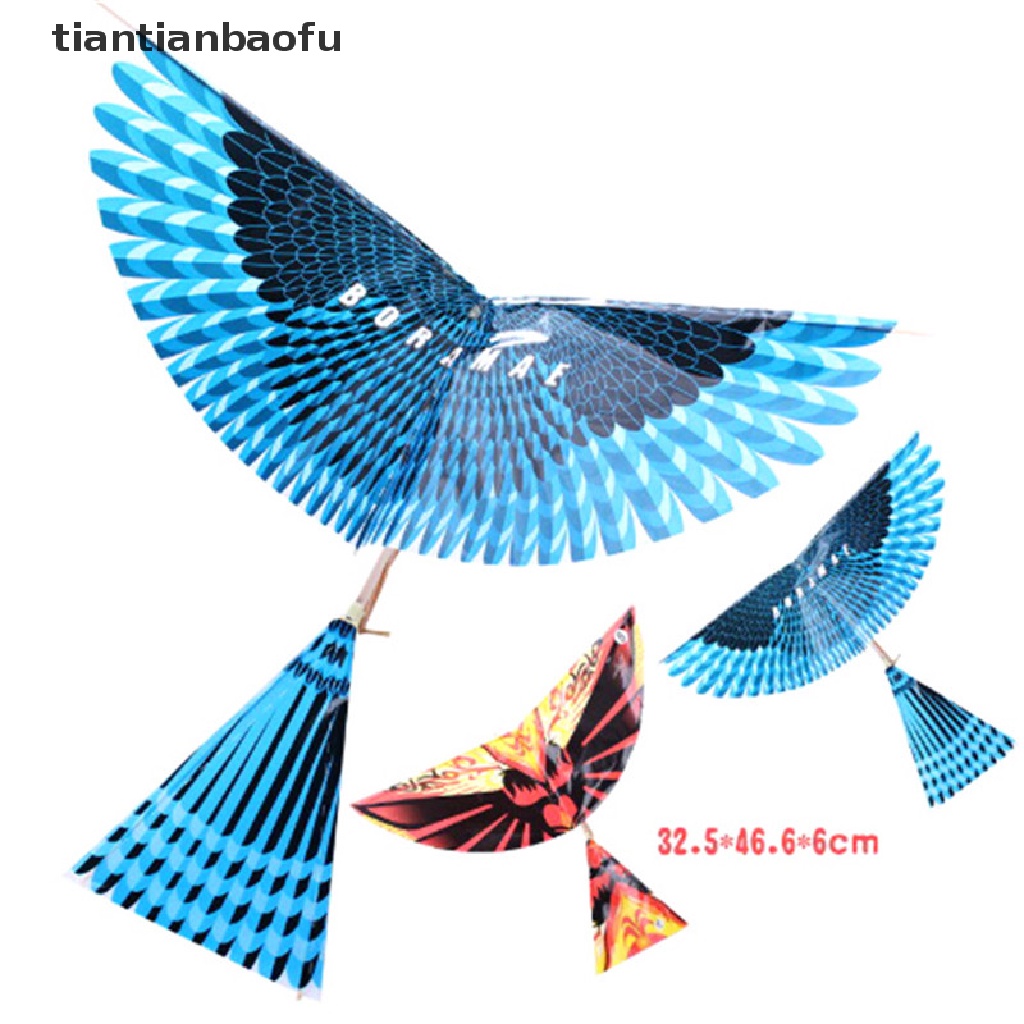 [tiantianbaofu] Rubber Band Power Handmade Birds Models Science Kite Toys Kids Assembly Gift Boutique