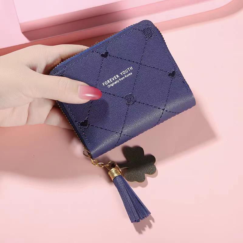 Dompet Korea Resleting Dompet Kartu Dompet Koin Dompet Mini Kartu