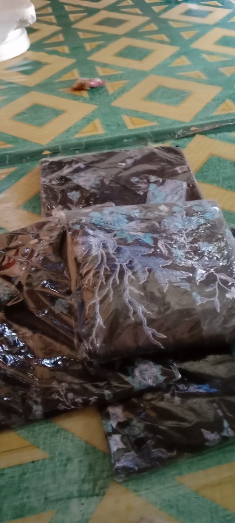 Batik Couple Keluarga Sania Ruffle Ori Ndoro Jowi Dnt Cibulan Biru