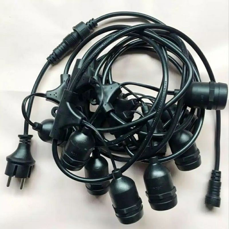  Kabel Fitting Lampu Gantung  Outdoor Waterproof Taman 