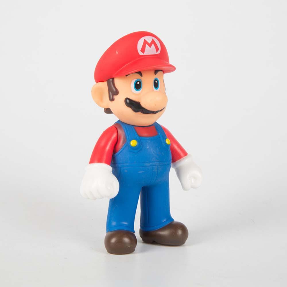 Quinton Action Figurine Patung Lucu Koleksi Model Jamur Anime Model Mario Super Mario Bros.
