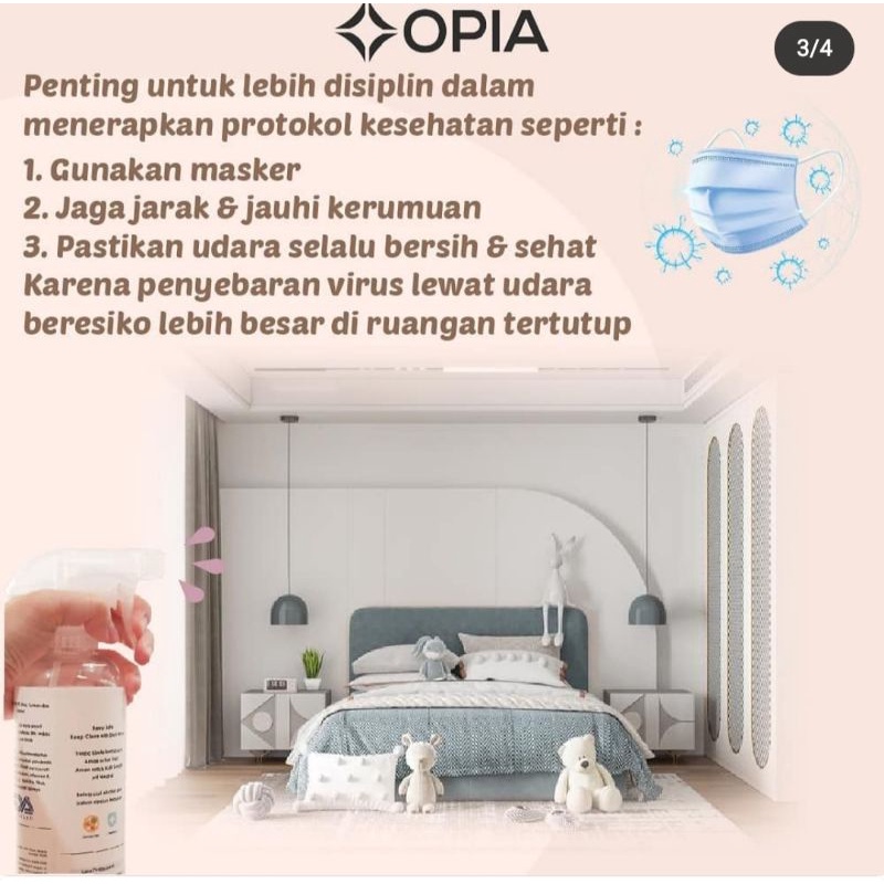 Opia Steril Water dan Sanitizer 100ml 475ml, Steril Water Opia