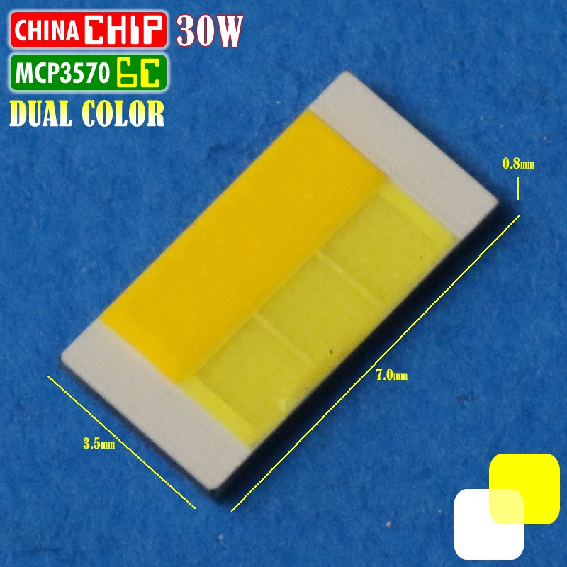 part LED 3570 30W 6C Dual Gold White MCP CSP Projie BiLED H1 H4 H7 H11