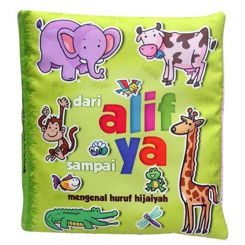 Dari Alif sampai Ya softbook baby edukatif islami | buku kain bantal edukasi muslim untuk bayi