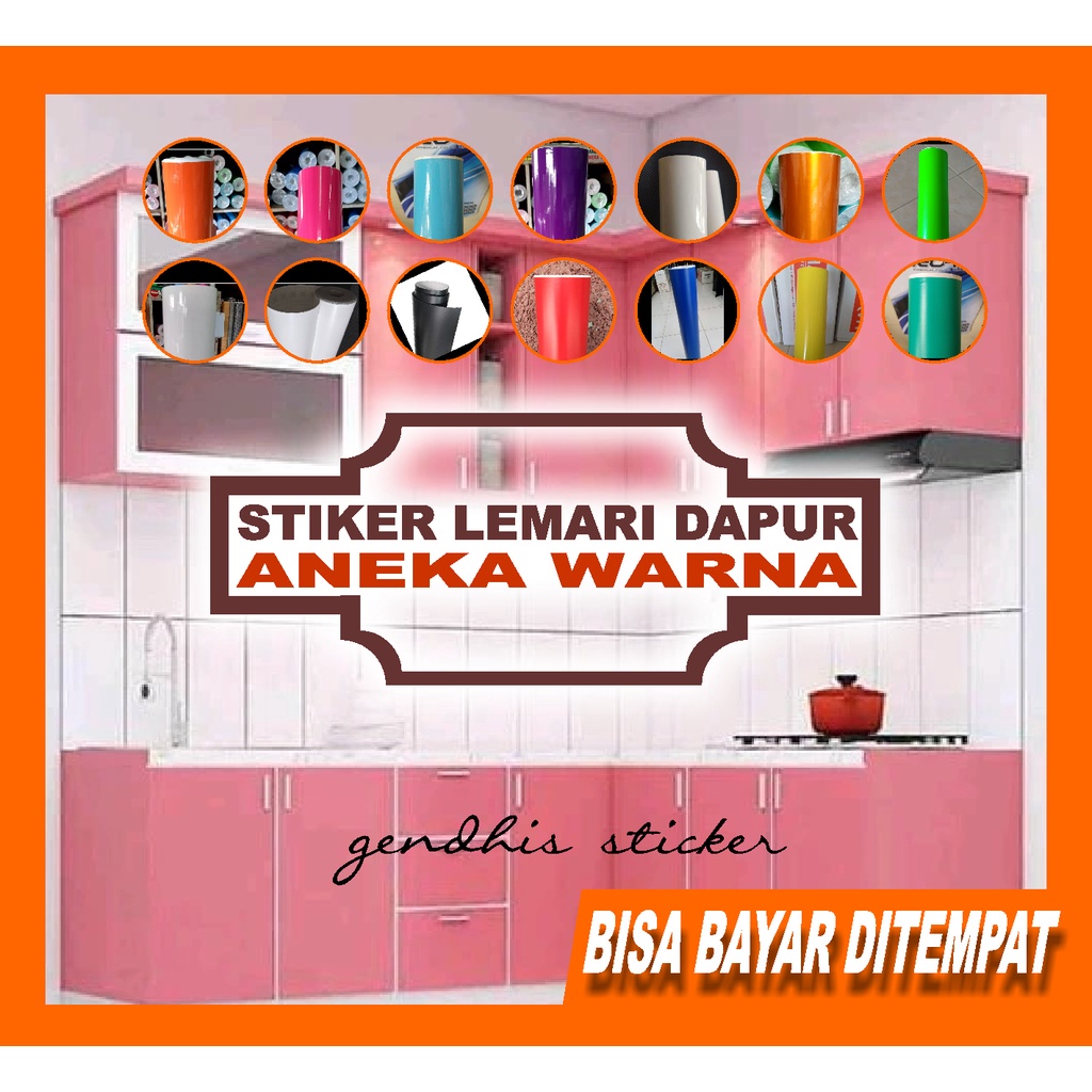 STIKER LEMARI KAMAR DAN MEJA BELAJAR ANAK ANEKA WARNA