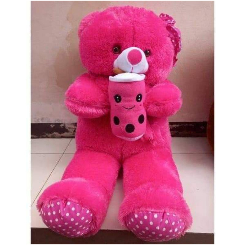 BELI boneka teddy bear GRATIS boba mini