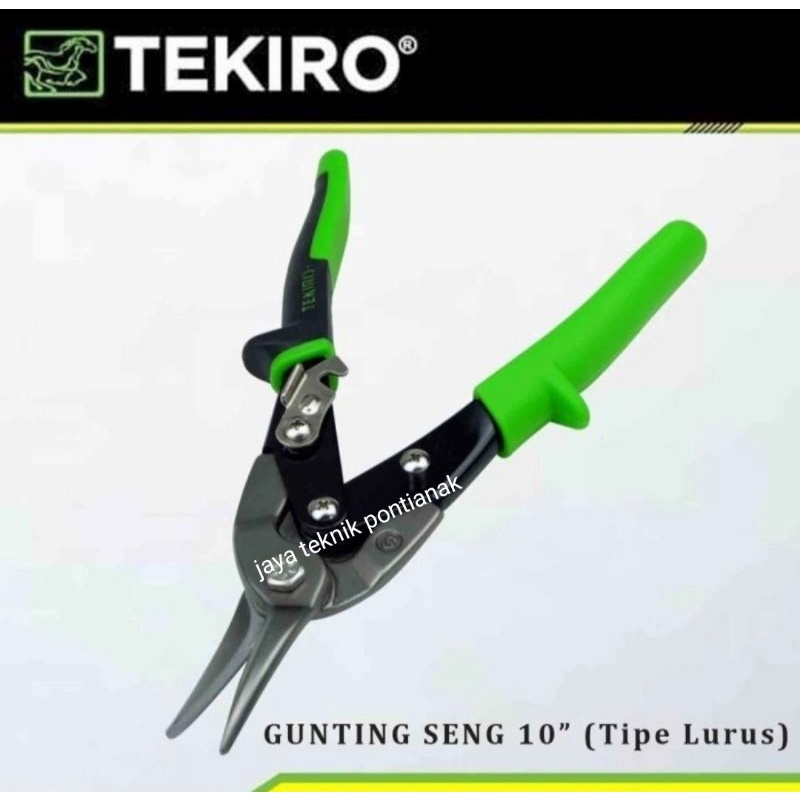 gunting holo tekiro/gunting bajaringan, gunting seng/ gunting plat besi TEKIRO 10inci