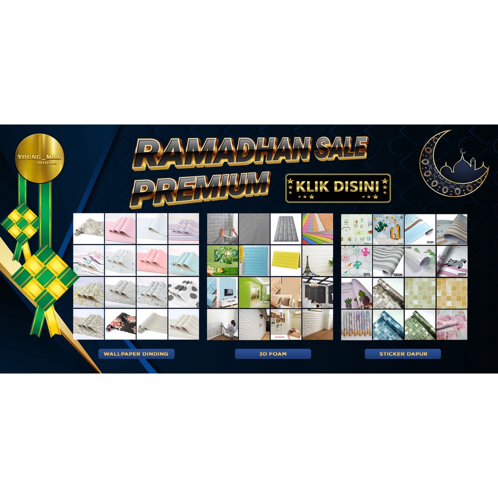 Young_man / Promo Paket 10 Lembar Wallpaper 3D Foam / FOAM BATA 3D Wallfoam / High Quality-2