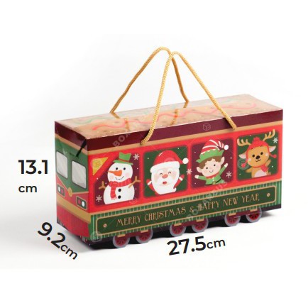 

Kotak kado / gift box Box Natal Besar Kereta Tali Edisi Natal Crishmast