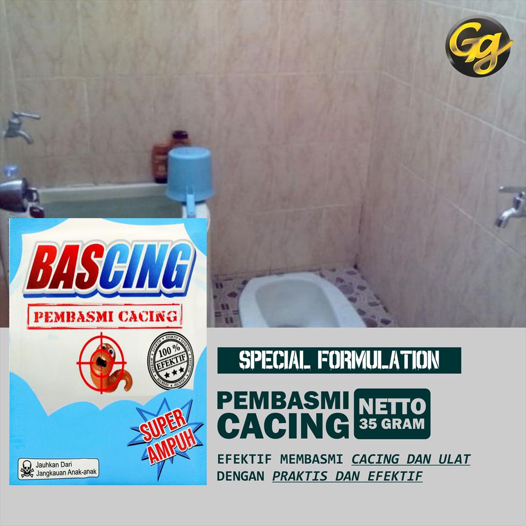 BASCING PEMBASMI CACING SACHET 25 GRAM INSEKTISIDA