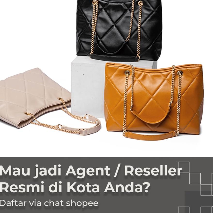 ✿ [HONYAN] Tas Tote Bag Wanita Import Tas Selempang Shoulder Wanita Tali Rantai - Jennifer Tote Bag 