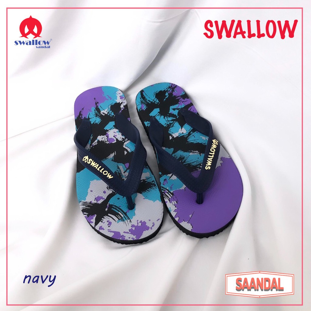 Sandal Jepit Swallow Sanur Pria Wanita Pantai Karet Tebal (BISA SATUAN COD)