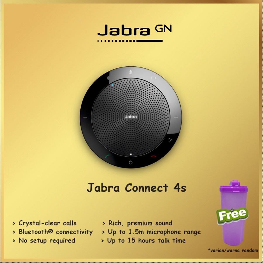 Jabra Connect 4s Speaker Portable Speakerphone Wireless Bluetooth