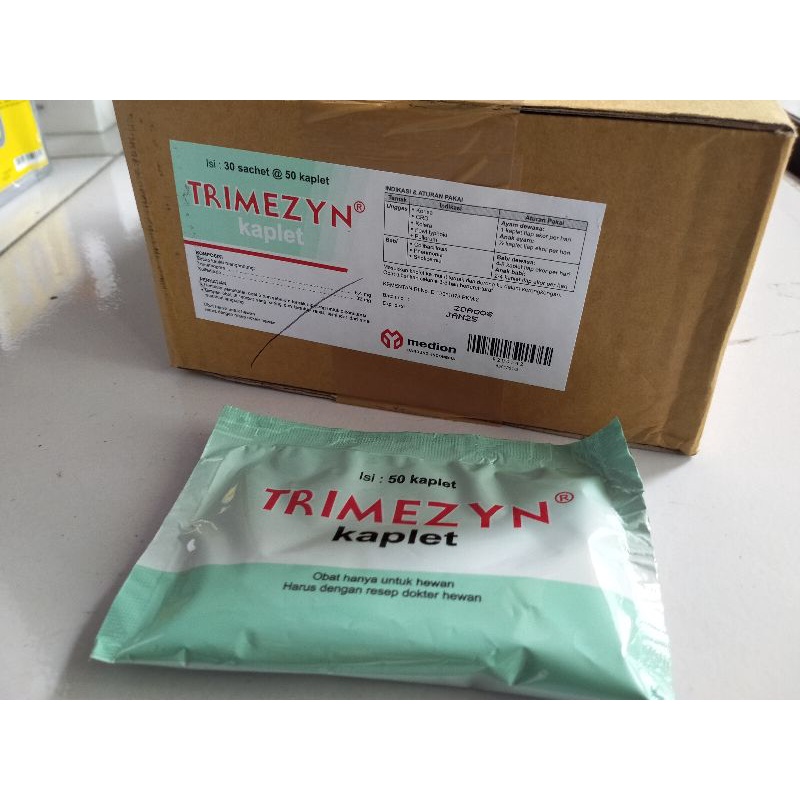 TRIMEZYN 50 Kaplet - Obat Hanya Untuk Hewan