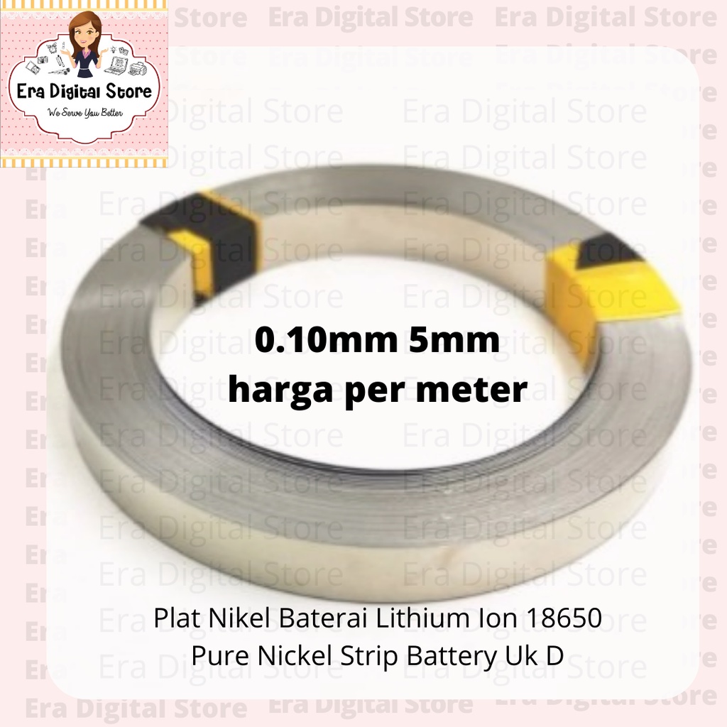 Plat Nikel Tipe D Baterai Lithium Ion 18650 Pure Nickel Strip Battery