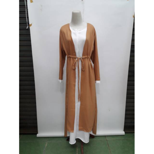 Gamis polos Sabyan bahan Wollycrepe