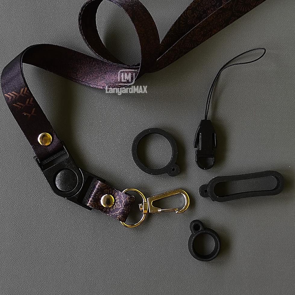 

Murah Meriah ||37w^ Lanyard Pod HP Motif Batik Nelumbo 1,5 cm
