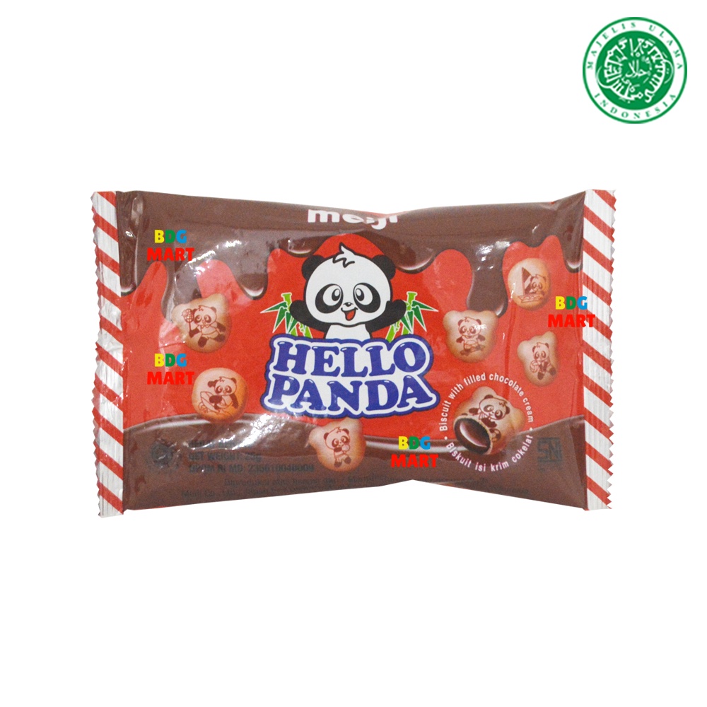 

ECER Hello Panda Coklat Kue Biskuit Bentuk Panda Rasa Chocolate Halal MUI - 25gr