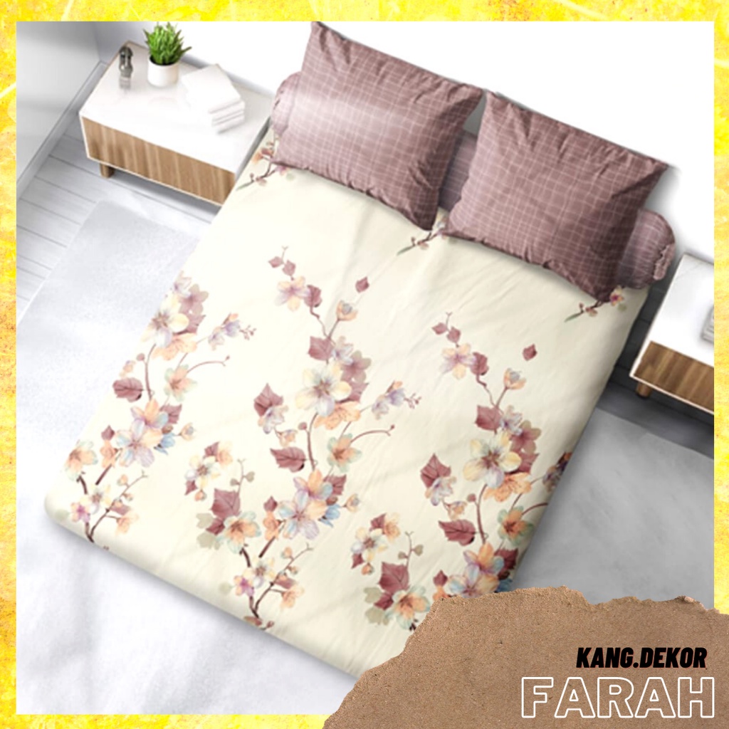 Sprei My Love Motif FARAH 180X200 King NO 1 Tinggi 30 cm MyLove Terbaru Seprai Katun Tebal Murah Sprei Cantik Seprei Aesthetic Sprei Lokal Murah Dekorasi Perlengkapan Ruangan Kamar Tidur Big Collection