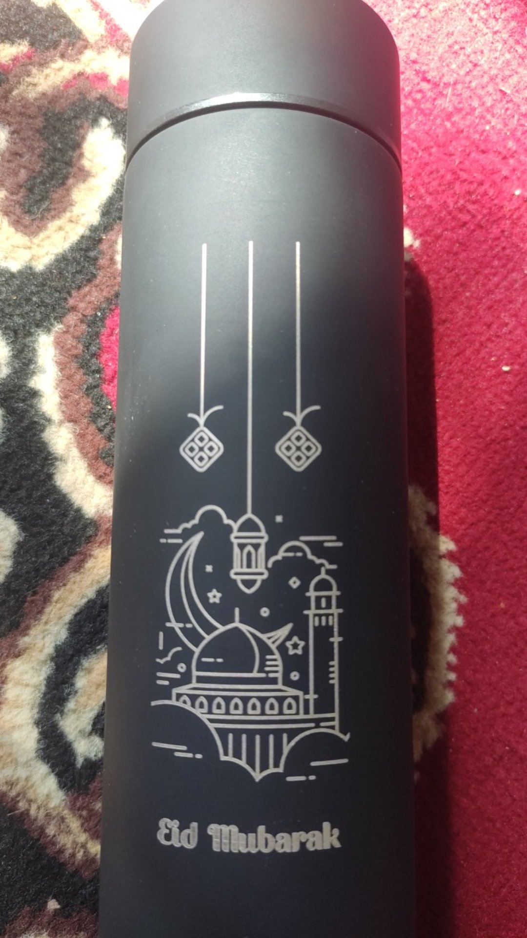 Twin Digital Tumbler Custom Grafir Idul Fitri Edisi Ramadhan Botol Minum 500ml - Tumbler Ramadhan