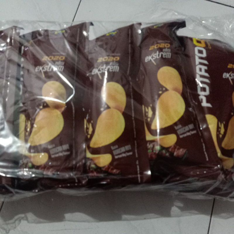 Kikoya Potato Q Chips 2020 Makanan Ringan Edisi Ekstrem Rasa Korean Bbq 28g