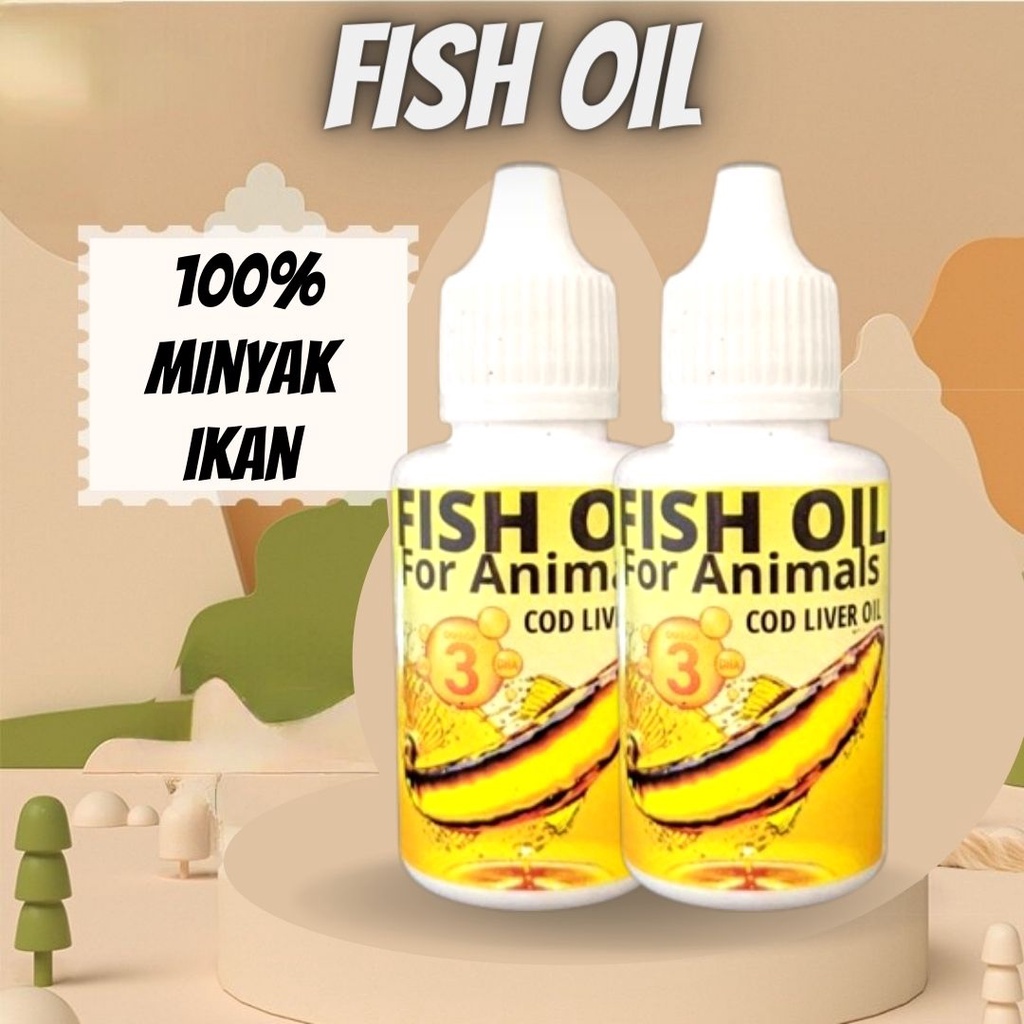 Minyak Ikan Vitamin Kucing Kitten Peningkat Imun FISH OIL CAT 30ml FEZONE