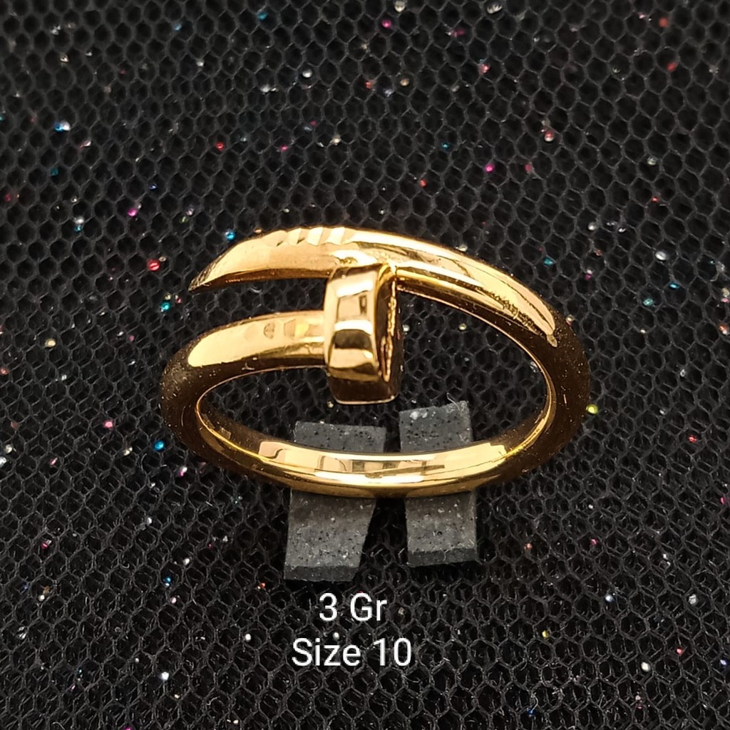 Cincin Emas 17 K - 3 Gr Kadar 750 - 3166