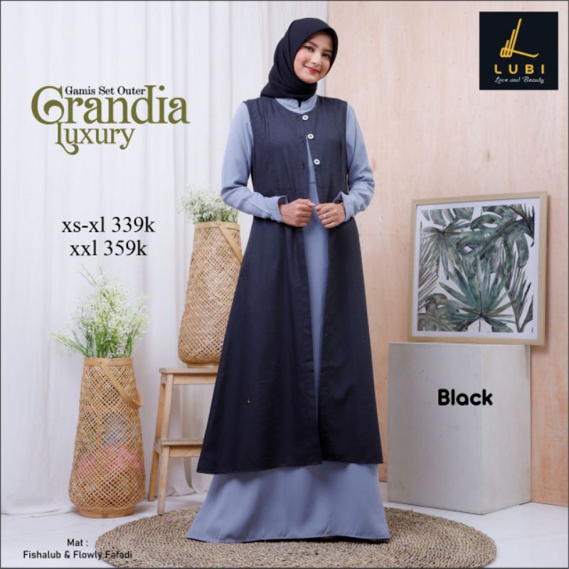 Gamis Lubi grandia black