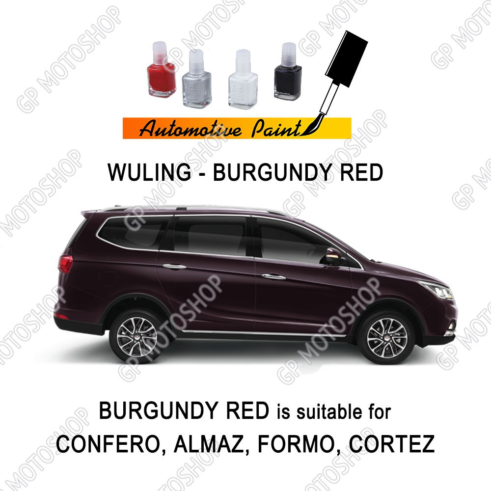 Cat Oles Wuling Burgundy Red Penghilang Baret Mobil Lecet Merah Tua Marun Almaz Confero Cortez Formo