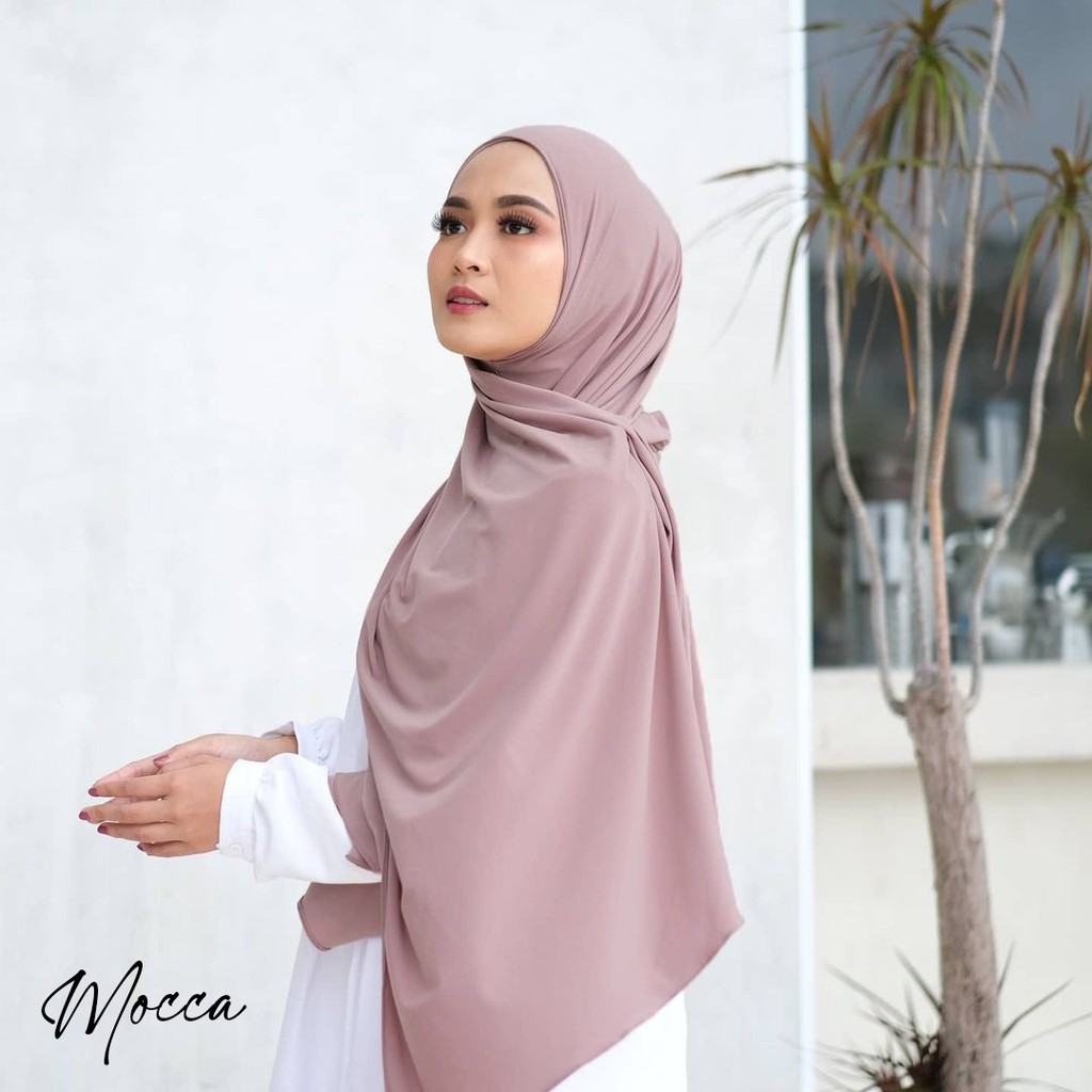 Jilbab Khimar Hijab Pashmina Instan Jersey Premium-7