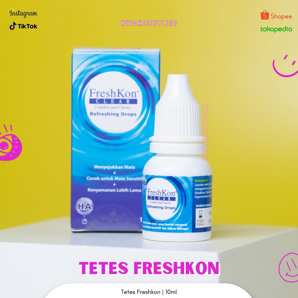 KUPAKESOFTLENS Tetes Mata Softlens Freshkon Original