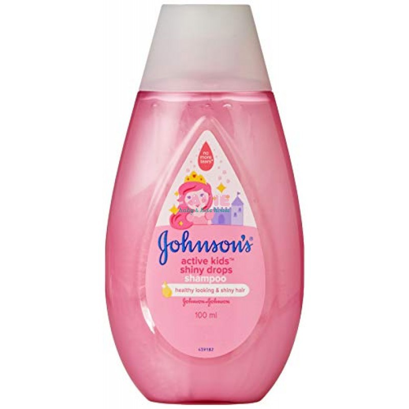 COD [ASERA] JOHNSON'S BABY ACTIVE KIDS SHINY DROPS SHAMPOO 100 ML / SAMPO JONSEN ANAK 100 ML PINK