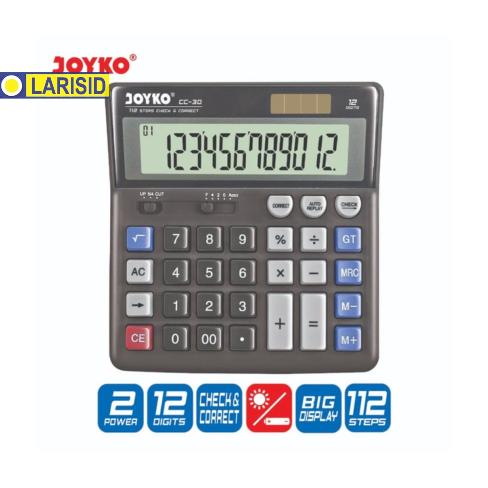 

KALKULATOR JOYKO CC-30 12 DIGITS CHECK CORRECT