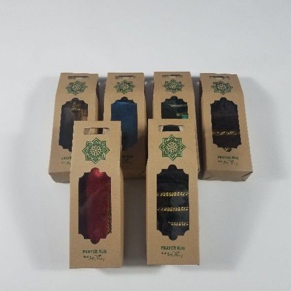 sajadah box  made in turki ukuran 35 x 65 cm
