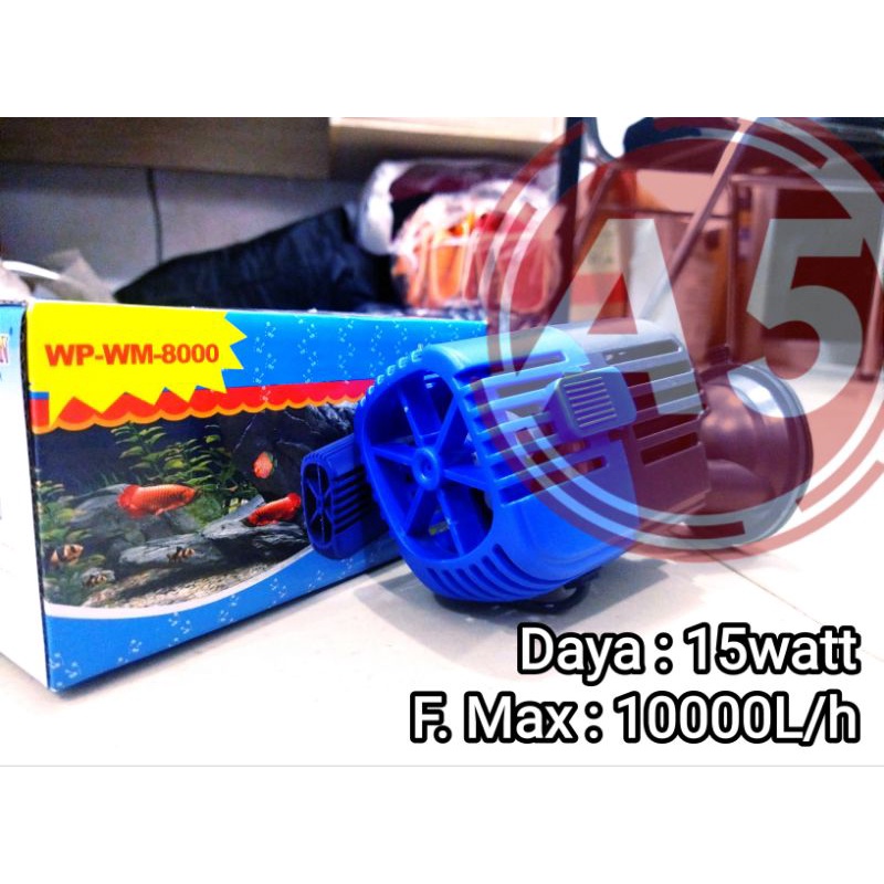 Mesin Aquarium Arus Ombak Aquaman wave maker 8000