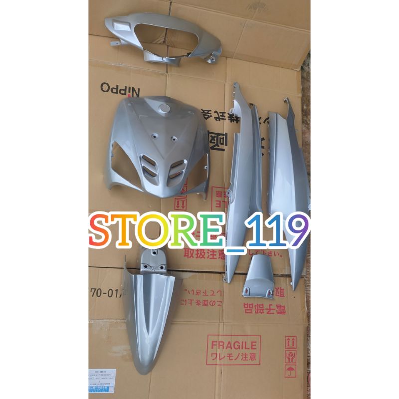 BODY HALUS FULL SET MIO SPORTY SILVER POLOS