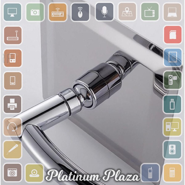 BATHE PROJECT Kepala Shower Mandi Bentuk Kotak 8 Inch Stainless Steel - ADQ0098 - Silver`RW6CXU-