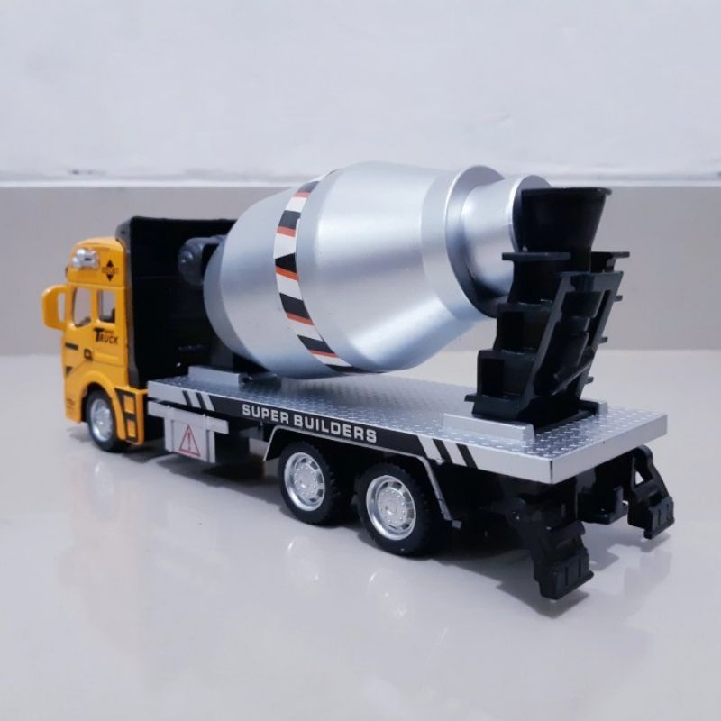 Diecast Truk Mixer Uk Besar Alloy - Mainan Miniatur Mobil Truck Molen