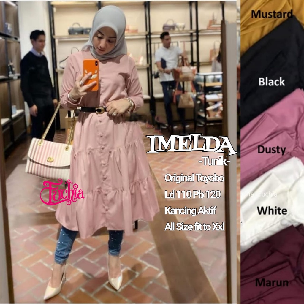 Imelda Tunik by Fuchia | 290120 | Tunik Original Toyobo