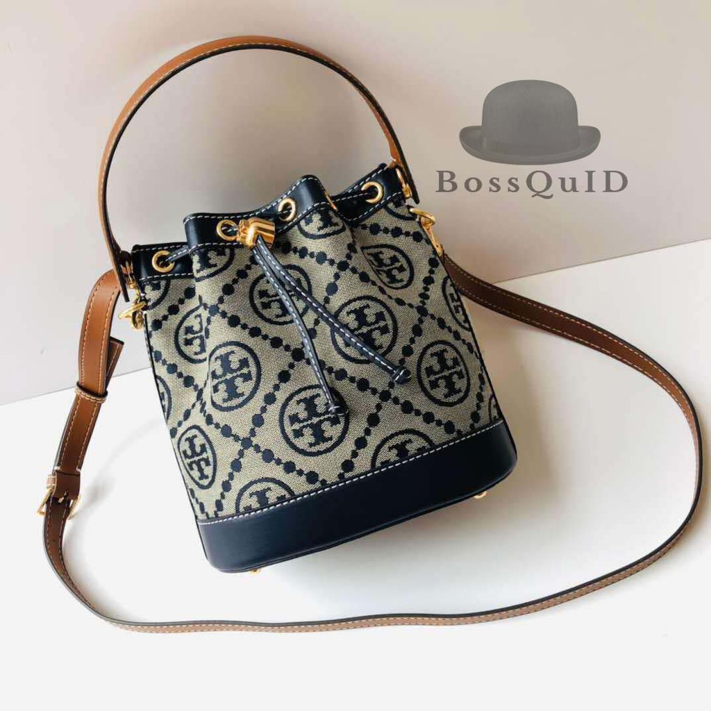 Tory Burch T Monogram Jacquard Bucket Bag