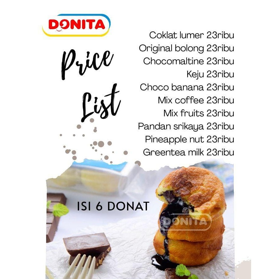 

Donat Kentang Donita isi 6 (Frozen Food)
